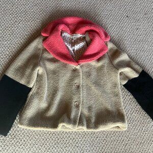 Aldomartins by Anthropology Womens Teddy Jacket Luciana Colorblocked Size Large